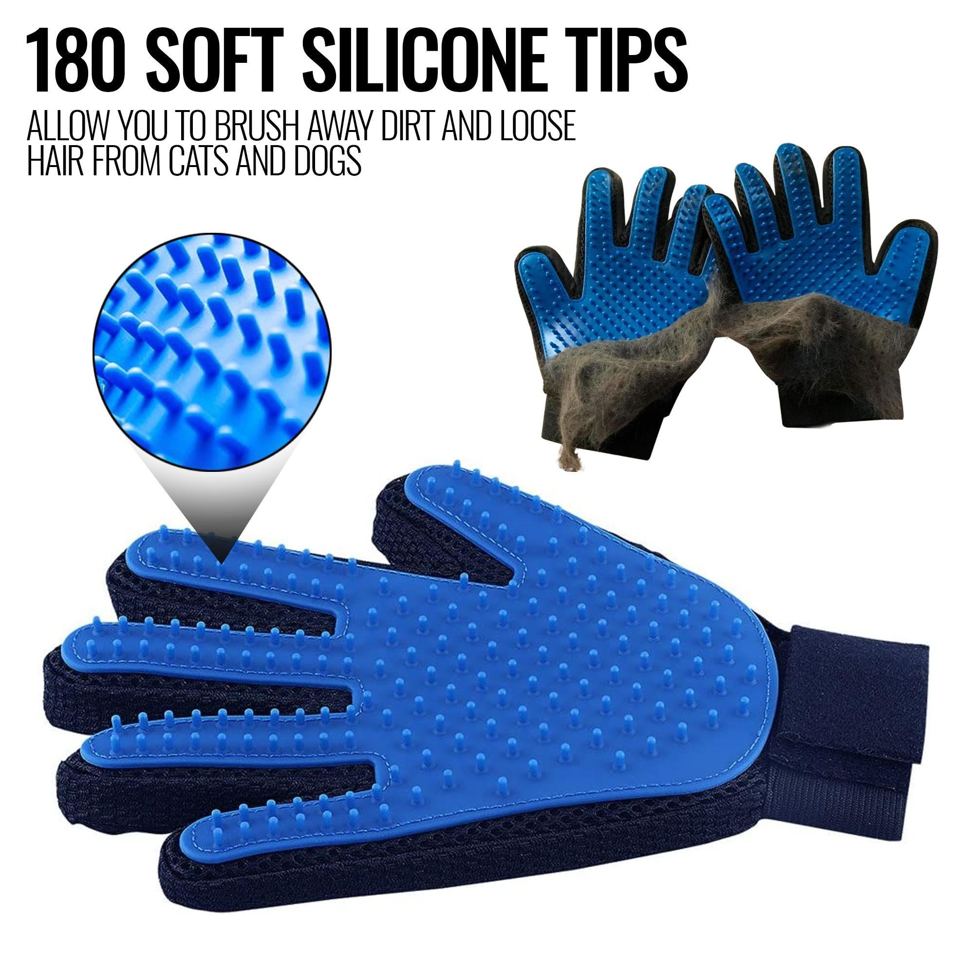 Nuzzl Deshedding Grooming Gloves